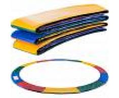 Arebos Almohadillas de seguridad Cojín Trampolín 457cm Multicolor