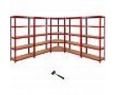 Monster Racking - 1 Estantería Esquinera y 4 Estanterías Z-Rax De Acero