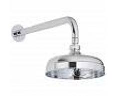HUDSON REED Alcachofa de Ducha Redonda Tradicional en Latón Cromado de 193mm con