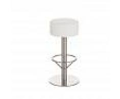 BAUWERK MANUFACTURE Taburete De Bar Pisa En Simil Cuero 85 cm Blanco - BAUWERK MANUFACTURE