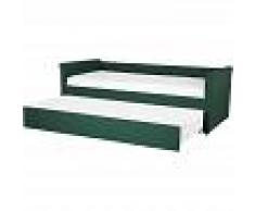 BELIANI Cama nido con somier verde oscuro 90x200 cm LIBOURNE - BELIANI