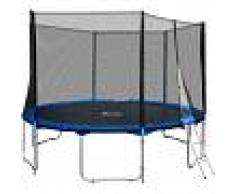 TECTAKE Trampolín con red de seguridad, variante 1 - cama elástica para niños,