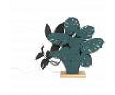 QAZQA Diseño Lámpara de mesa orgánica con 2 tonos de azul LED
