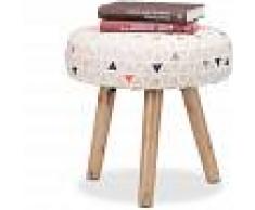 RELAXDAYS Taburete Bajo, Reposapiés Triángulos, Niños, Infantil,