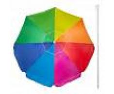 AKTIVE Sombrilla playa multicolor 240 cm con protección UV50 Beach (Aktive