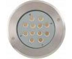 EFECTOLED Foco LED Empotrable en Suelo 12W Blanco Cálido 3000K - EFECTOLED