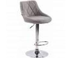 PAAL OFFICE FURNITURE Taburete de Bar Lazio en Tela Gris - PAAL OFFICE FURNITURE