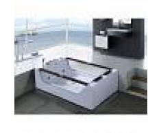 SIMBA Bañera hidromasaje Bañera de esquina hidromasaje 180 x 120cm POSITANO y