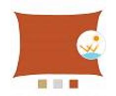 Outsunny Toldo de Vela Rectangular para Jardín y Exterior Repelente al