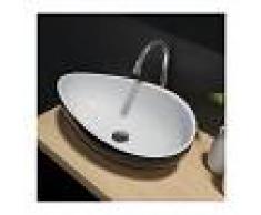 BERNSTEIN Lavabo para apoyar Wave PB2001B de piedra sólida (Solid Stone) - 60 x