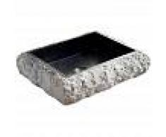 STANO Lavabo de piedra Mármol KANDY cuadrado negro - STANO