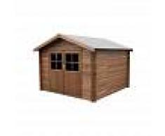 DéCOR ET JARDIN Caseta de madera - Barine Tratada (34 mm , 300 x 300 cm, 8,88 m²)