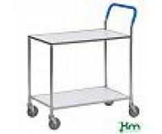 KONGAMEK Carro de Servicio 2 Estantes Blancos (Cap.Carga 150 Kgrs.) Ruedas con