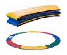 Arebos Almohadillas de seguridad Cojín Trampolín 305cm Multicolor