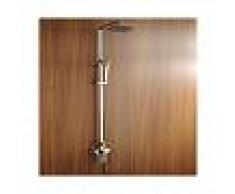 LOOKSHOP Grifo para ducha y bañera con doble acabado plateado-dorado - LOOKSHOP