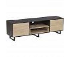 BELIANI Mueble TV madera oscura MAINE - BELIANI