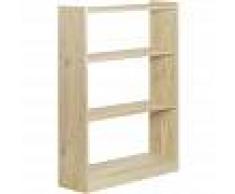 ASTIGARRAGA KIT LINE Estantería librería Gala de 4 baldas de madera maciza de pino