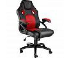 TECTAKE Silla de oficina Racing Mike - silla de escritorio tipo gamer, silla de