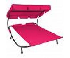 TECTAKE Tumbona doble - hamaca para dos personas, mueble de jardín exterior con