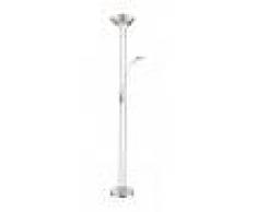 CRISTALRECORD Lámpara de pie LED níquel (regulable) - CRISTALRECORD