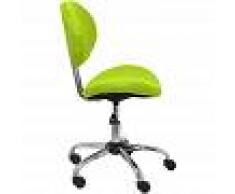 PIQUERAS Y CRESPO Silla infantil de oficina ergonómica con mecanismo giratorio, sin