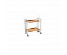 DON HIERRO Carrito camarera 2 bandejas, armazón de color gris Naranja pantone