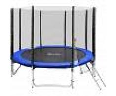 TECTAKE Trampolín con red de seguridad, variante 2 - cama elástica para niños,