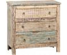 BISCOTTINI Cómoda cajonera realizada de madera maciza de tilo pintada a la mano