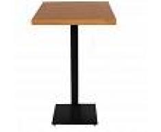 MUEBLES MARIETA Mesa Milán alta black - 70cm x 70cm x 110cm - MUEBLES MARIETA