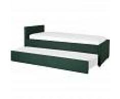 BELIANI Cama nido con somier verde oscuro 90x200 cm MARMANDE - BELIANI