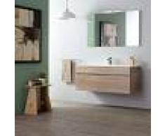 KIAMAMI VALENTINA Mueble De Baño De 120 Cm En Roble Bien De Pared Sole - KIAMAMI VALENTINA