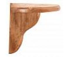 BISCOTTINI Estante angular de la pared de madera maciza de tilo acabado con efecto