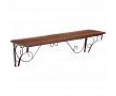 INSMA Estante de pared flotante retro vintage Credenza de madera
