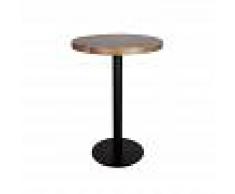 MUEBLES MARIETA Mesa Sion Black Alta - ø60cm x 110cm - MUEBLES MARIETA