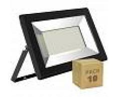 EFECTOLED Pack Foco Proyector LED Solid 100W (10 un) Blanco Frío 6000K - EFECTOLED