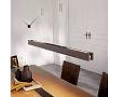 LAMPENWELT Lámpara colgante LED de madera Alin, roble 98 cm - LAMPENWELT
