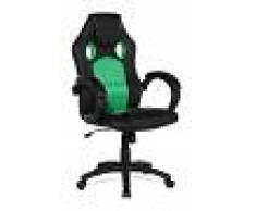 BELIANI Silla de oficina - Giratoria - Piel sintética - Verde - REST - BELIANI