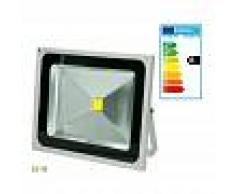 ECD GERMANY Reflector LED foco proyector faro 50W exterior lámpara luz cálida