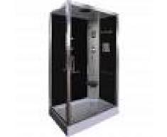 DP GRIFERIA Cabina de ducha negra DP-8001R (120 x 80 x 210 cm) - DP GRIFERIA