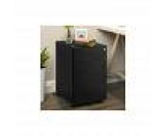 COSTWAY Cajonera con 3 Cajones con Rueda y Cerradura Gabinete Archivador