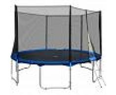 TECTAKE Trampolín con red de seguridad, variante 1 - cama elástica para niños,