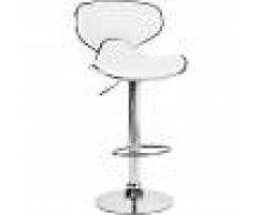 BELIANI Taburete de bar blanco CONWAY - BELIANI