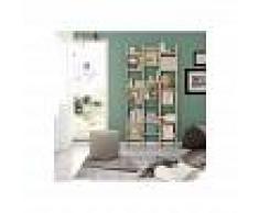 CAESAROO Estantería alta decorativa 192 cm Roble canadian Roble Canadian