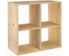 ASTIGARRAGA KIT LINE Estantería Dinamic modular con 4 cubos de madera maciza de pino