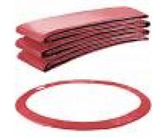 Arebos Almohadillas de seguridad Cojín Trampolín 457cm Rojo