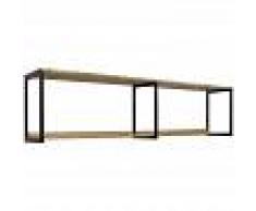DS MUEBLES Estantería Colgante 30x160cm 47cm alto 2 Estantes iCub tablero 18mm