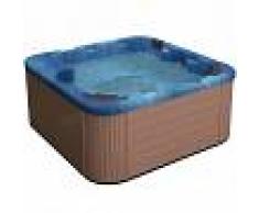 BELIANI Spa exterior - Bañera de hidromasaje - Acrílico azul - SANREMO - BELIANI