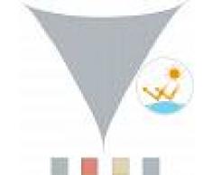 Outsunny Toldo Vela Sombrilla Parasol Triangulo Tejido de Poliester 185