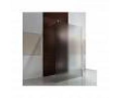 BERNSTEIN Cabina de ducha fijo lateral de vidrio, satinado, EX101, medida a