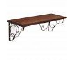 INSMA Estante de pared flotante retro vintage Credenza de madera